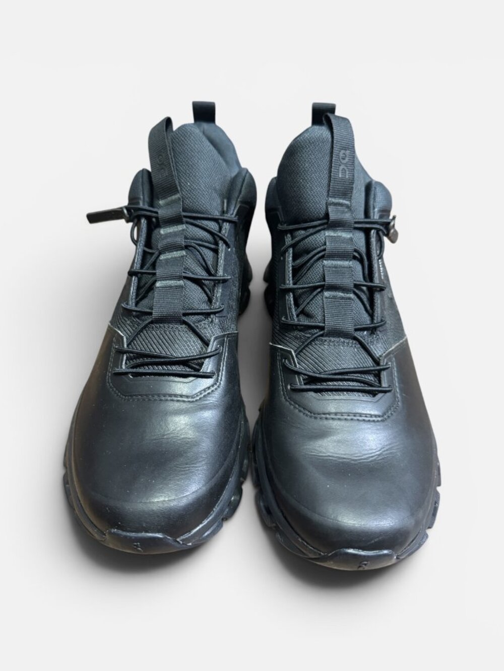 On Cloud Hi Waterproof - All Black High Top Sneakers - Women's 9.5 - Picture 3 of 11
